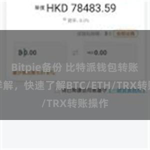 Bitpie备份 比特派钱包转账教程详解，快速了解BTC/ETH/TRX转账操作