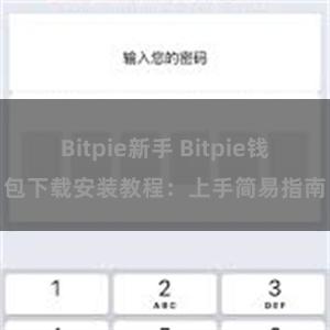 Bitpie新手 Bitpie钱包下载安装教程：上手简易指南