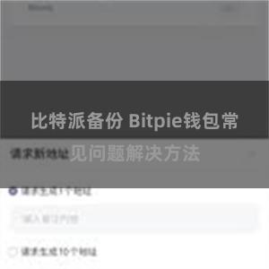 比特派备份 Bitpie钱包常见问题解决方法