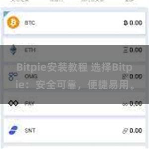 Bitpie安装教程 选择Bitpie：安全可靠，便捷易用。