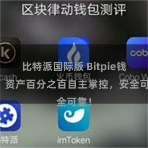 比特派国际版 Bitpie钱包：资产百分之百自主掌控，安全可靠！