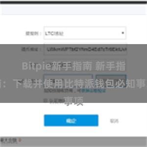 Bitpie新手指南 新手指南：下载并使用比特派钱包必知事项