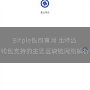 Bitpie钱包官网 比特派钱包支持的主要区块链网络解析