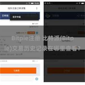 Bitpie注册 比特派(Bitpie)交易历史记录在哪里查看？