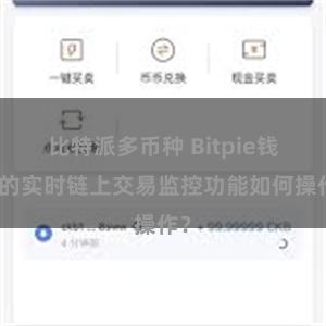 比特派多币种 Bitpie钱包的实时链上交易监控功能如何操作？