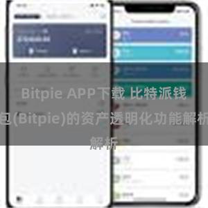 Bitpie APP下载 比特派钱包(Bitpie)的资产透明化功能解析