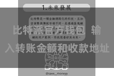 比特派官方钱包 输入转账金额和收款地址